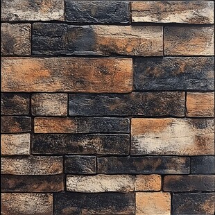 复古风格砖墙纹理特写