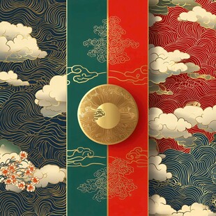 中式古典云纹祥瑞图案集