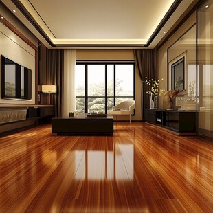 现代简约风客厅木地板展示