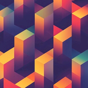 多彩立体几何图案背景