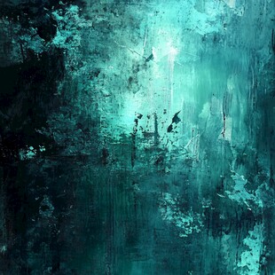 青绿色抽象纹理背景图