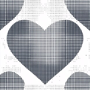 半色调爱心图案背景纹理