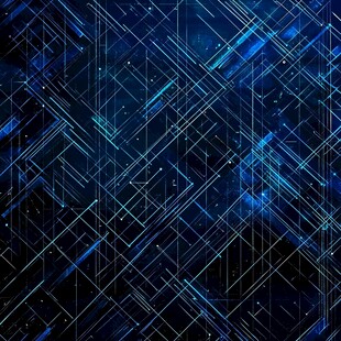 科技感蓝色线条抽象背景图