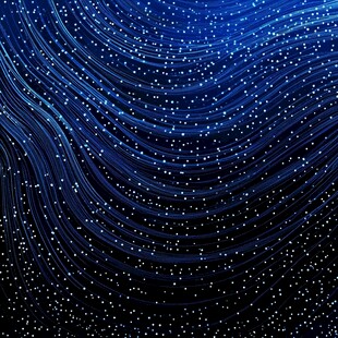 蓝色星空线条梦幻背景图