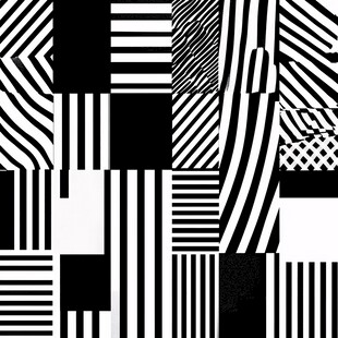 黑白条纹几何图案背景