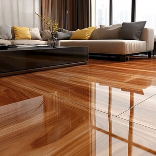 现代客厅木地板与沙发场景