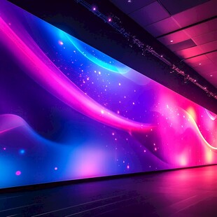 梦幻炫彩的科技风LED大屏