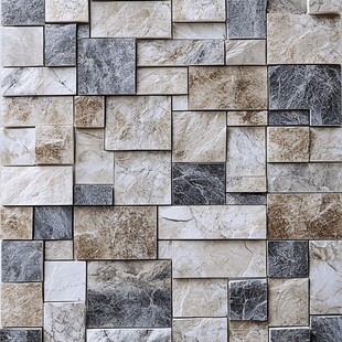 石纹拼接瓷砖墙面纹理