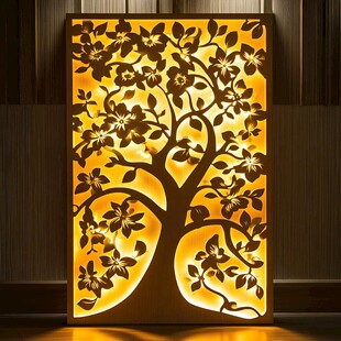 繁花树木镂空艺术灯