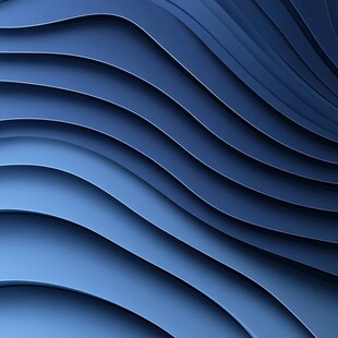 蓝色波浪纹理抽象背景图