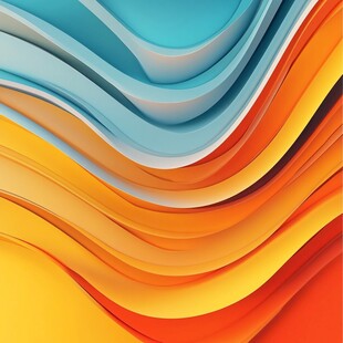 多彩波浪纹理抽象背景图