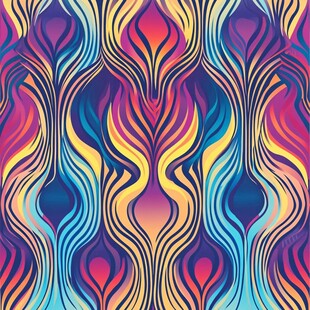 炫彩动感波纹图案纹理
