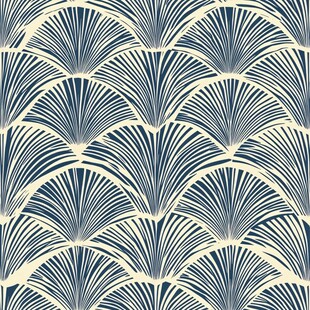 扇形几何图案无缝背景图