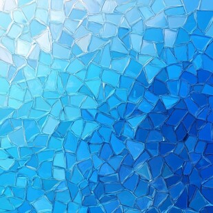 蓝色马赛克玻璃纹理背景