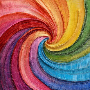 绚丽多彩的螺旋纹理图案