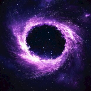 梦幻紫色宇宙漩涡景观