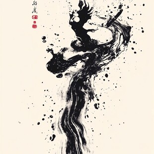 水墨舞者 灵动飘逸之姿