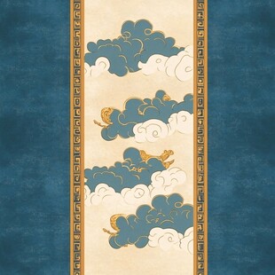 中式云纹图案设计元素