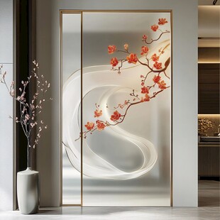 中式梅花屏风 优雅室内景致