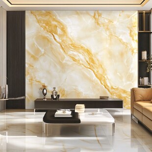 奢华大理石客厅电视背景墙