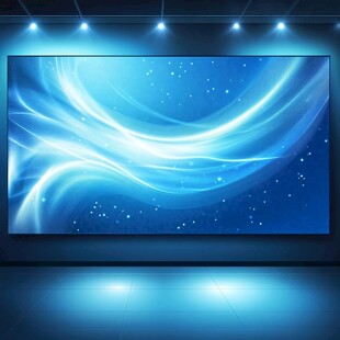 梦幻蓝色舞台背景屏幕