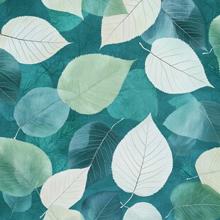 清新绿叶图案背景壁纸