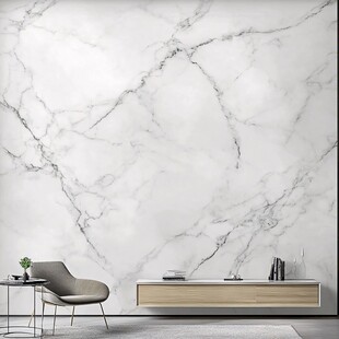 现代简约大理石墙面家居一角