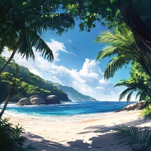 热带海滨风光 梦幻海岸线