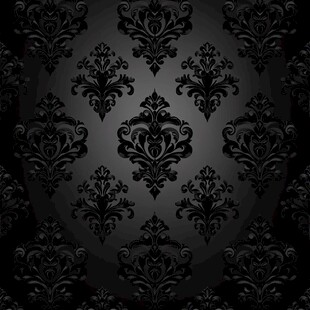黑色奢华花纹背景图案
