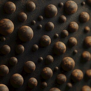复古质感的金属圆球纹理
