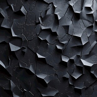 黑色破碎质感立体纹理背景