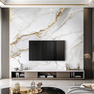 奢华大理石电视背景墙设计