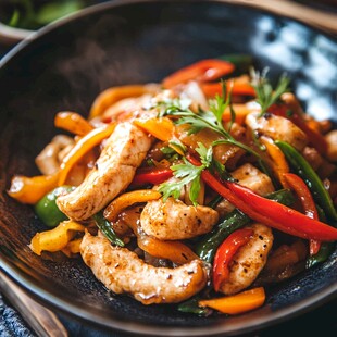 彩椒炒鸡肉片