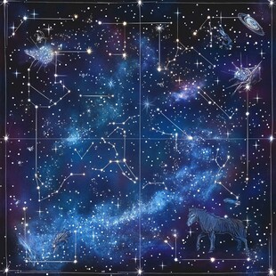 梦幻星空星座图