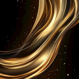 金色动感流线背景图