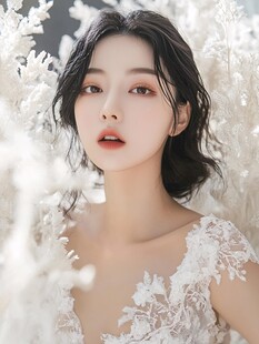 白衣佳人 尽显优雅气质