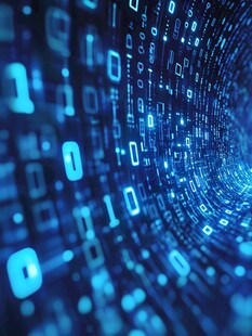 数字洪流 科技感数据隧道