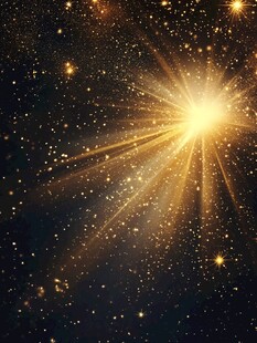 璀璨星光闪耀夜空