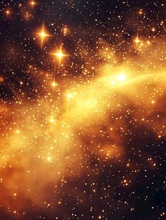 梦幻璀璨的宇宙星空图景