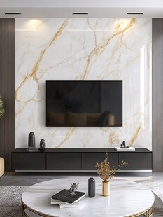 大理石电视背景墙家居美