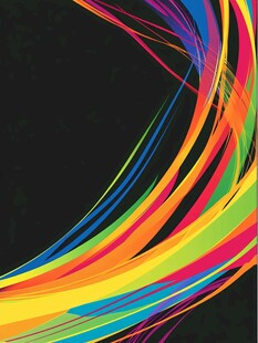 彩色动感线条背景图案