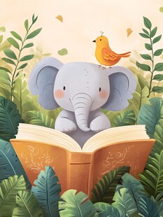 小象读书 与小鸟的静谧时光