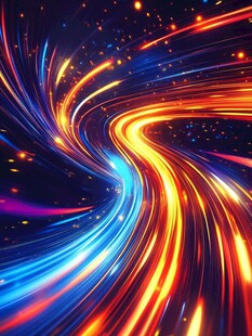 炫彩流光动感能量漩涡