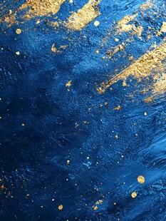 蓝金质感艺术纹理背景