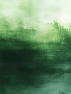 朦胧绿意水墨风背景图