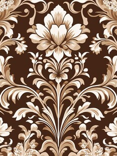 欧式复古花卉纹样图案