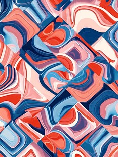 多彩几何抽象图案纹理