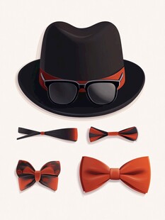 时尚男士配饰套装展示