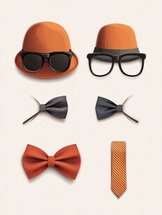 时尚橙色配饰组合