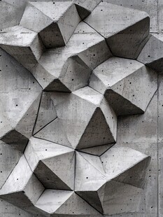 几何混凝土墙面艺术纹理